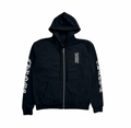 Chrome Hearts Thermal Lined Vertical Logo Black Zip Up