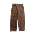 Louis Vuitton Checkered Double Knee Jeans Brown