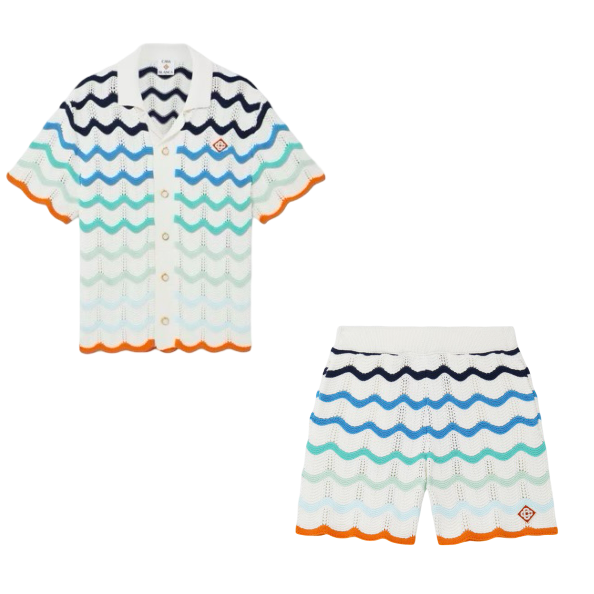 Casablanca Multicolor Gradient Wave Crochet Set