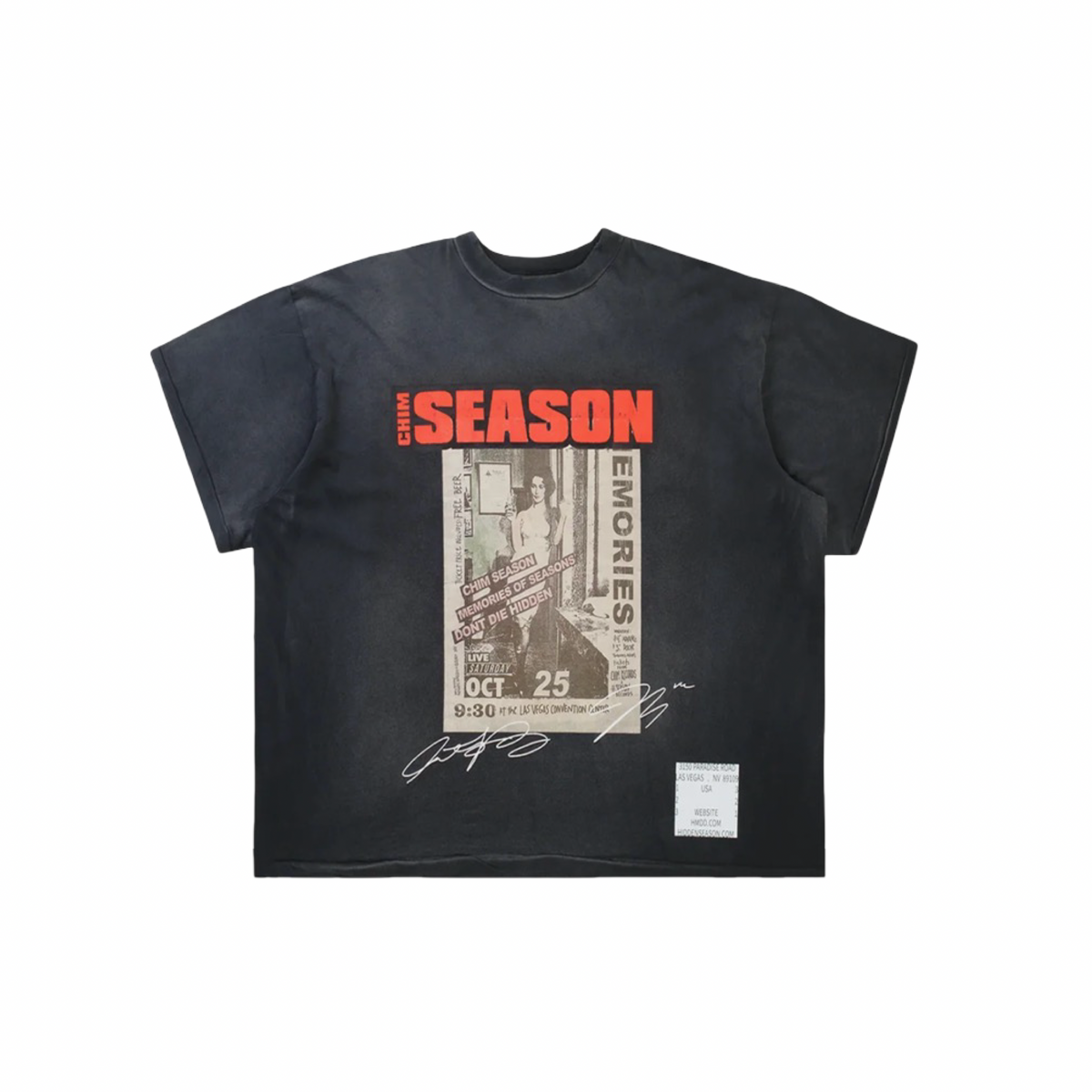 Happy Memories Don't Die Hidden Season Black Tee