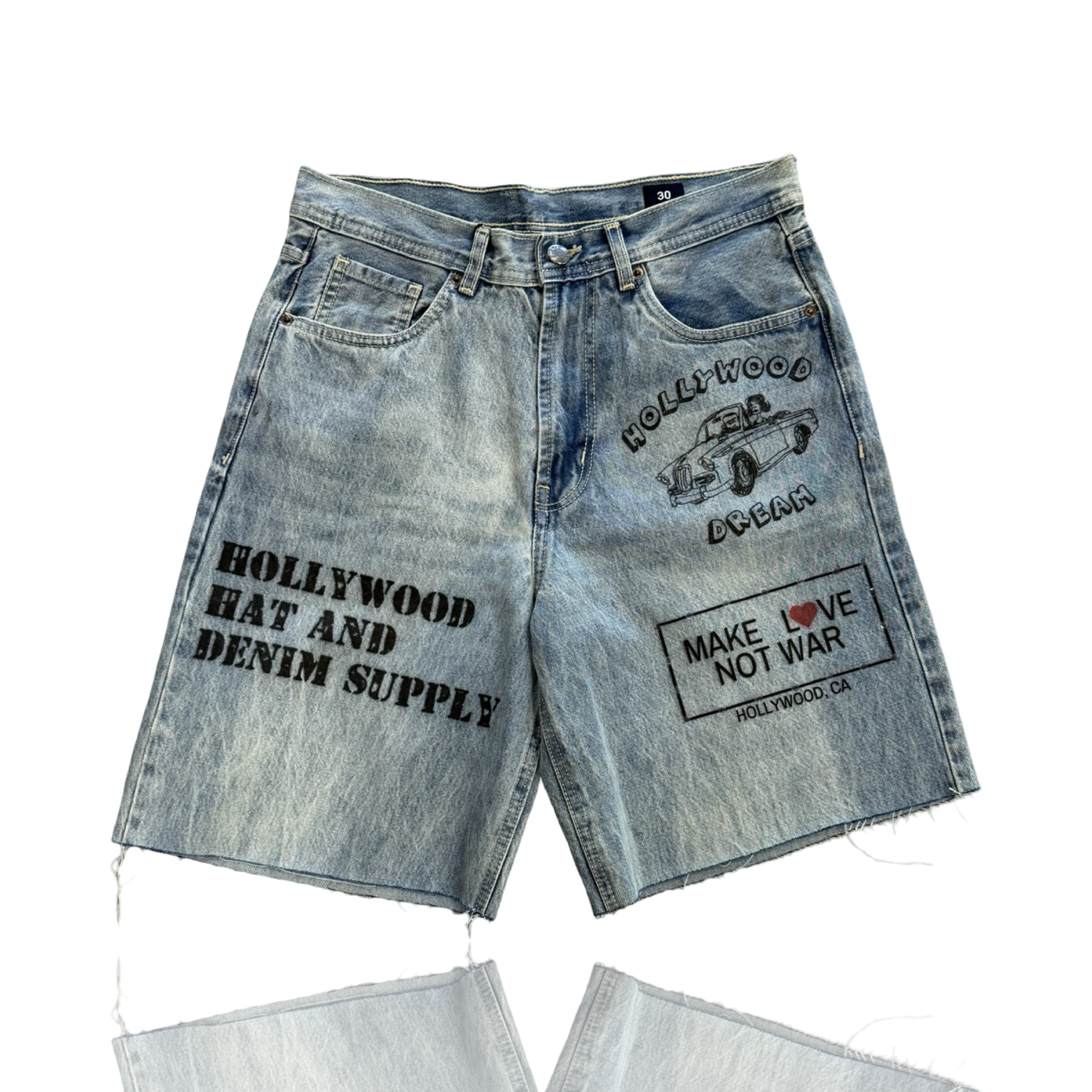 Amis Et Fleurs Denim Supply Shorts