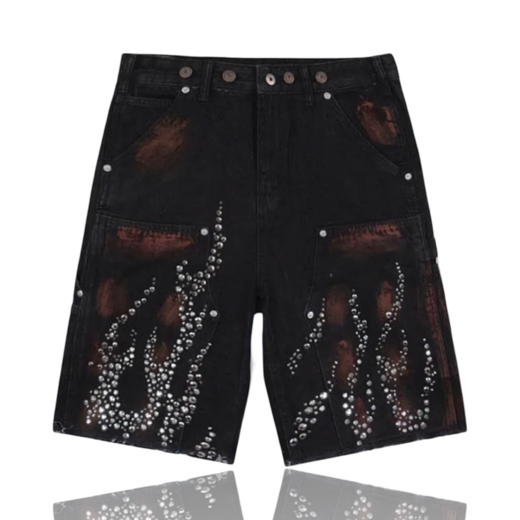 Attere Flame Jorts Black