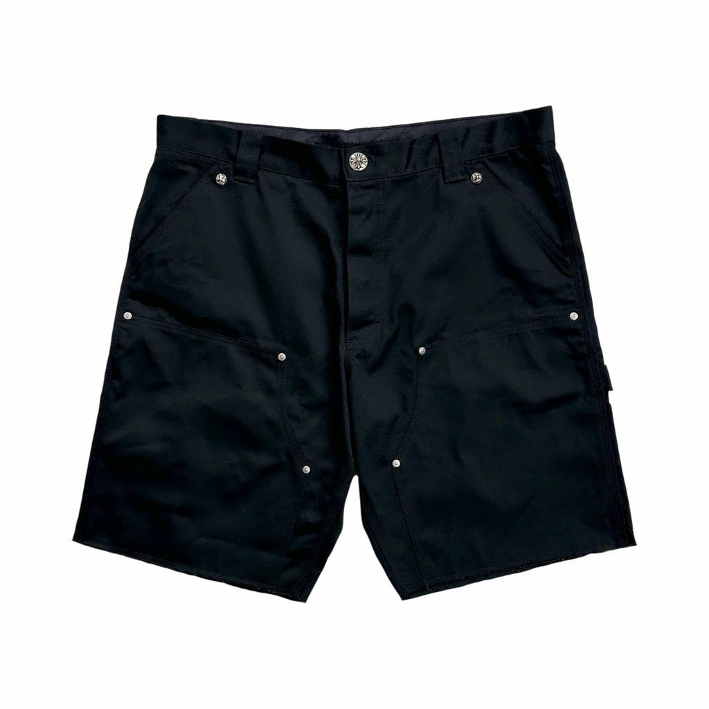 Chrome Hearts Double Knee Carpenter Shorts Black