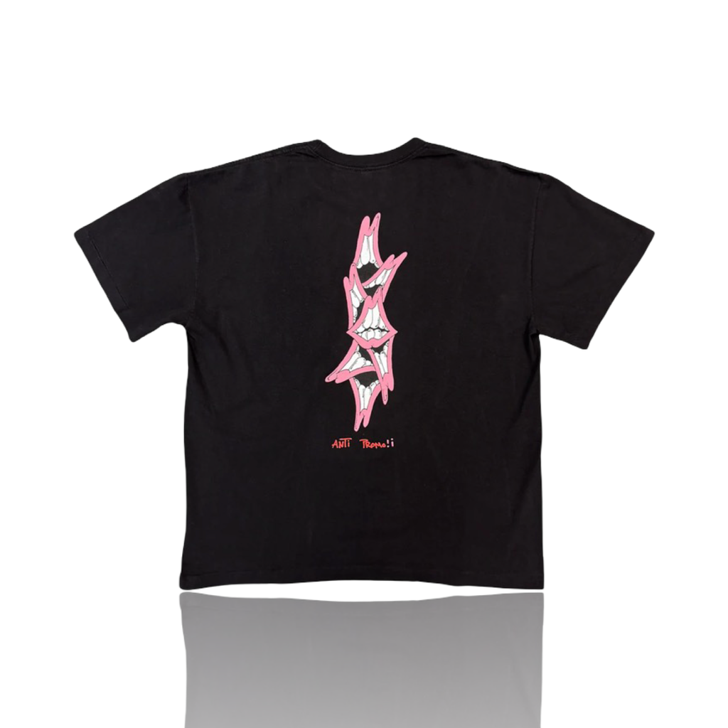 Anti Promo Matty Boy Pink Lips Tee Black