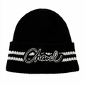 Chanel Embroidered Cashmere Logo Beanie Black