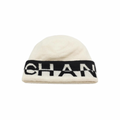 Chanel Cashmere Logo Beanie Cream/Black