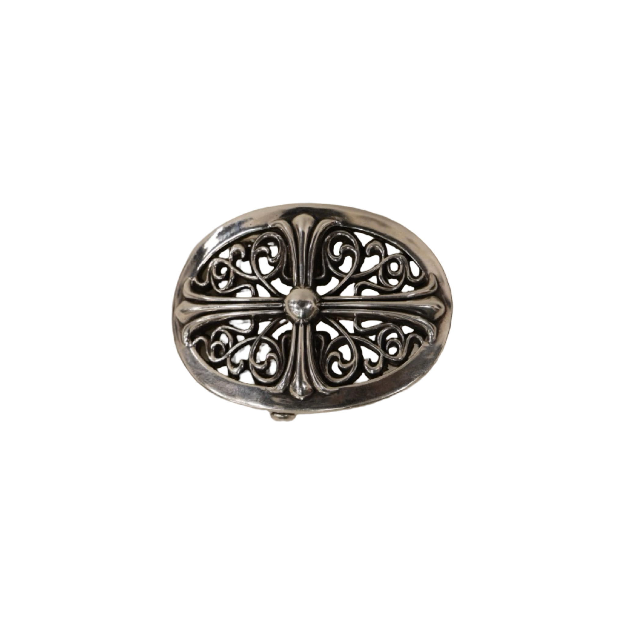 Chrome Hearts Oval Cross Silver  Buckle