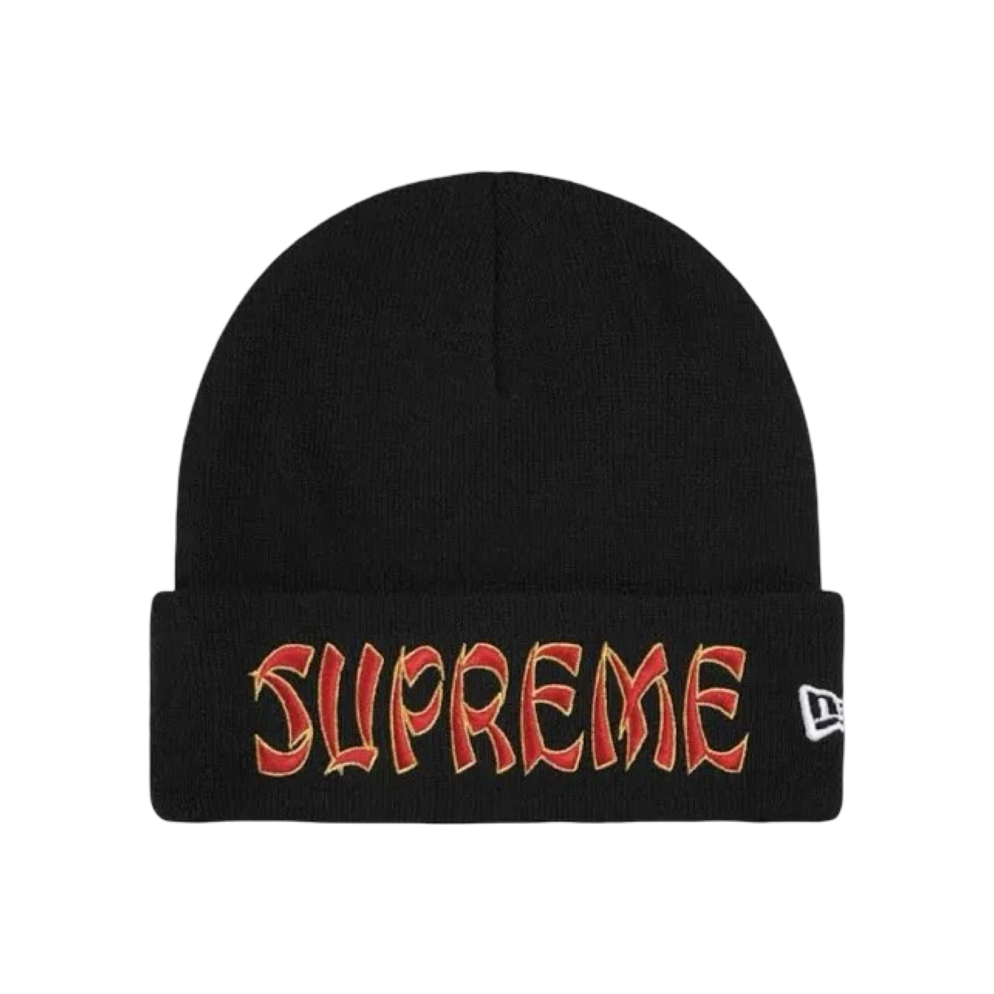 Supreme New Era Action  Beanie Black/Red