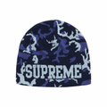 Supreme Reversible Camo Beanie Blue