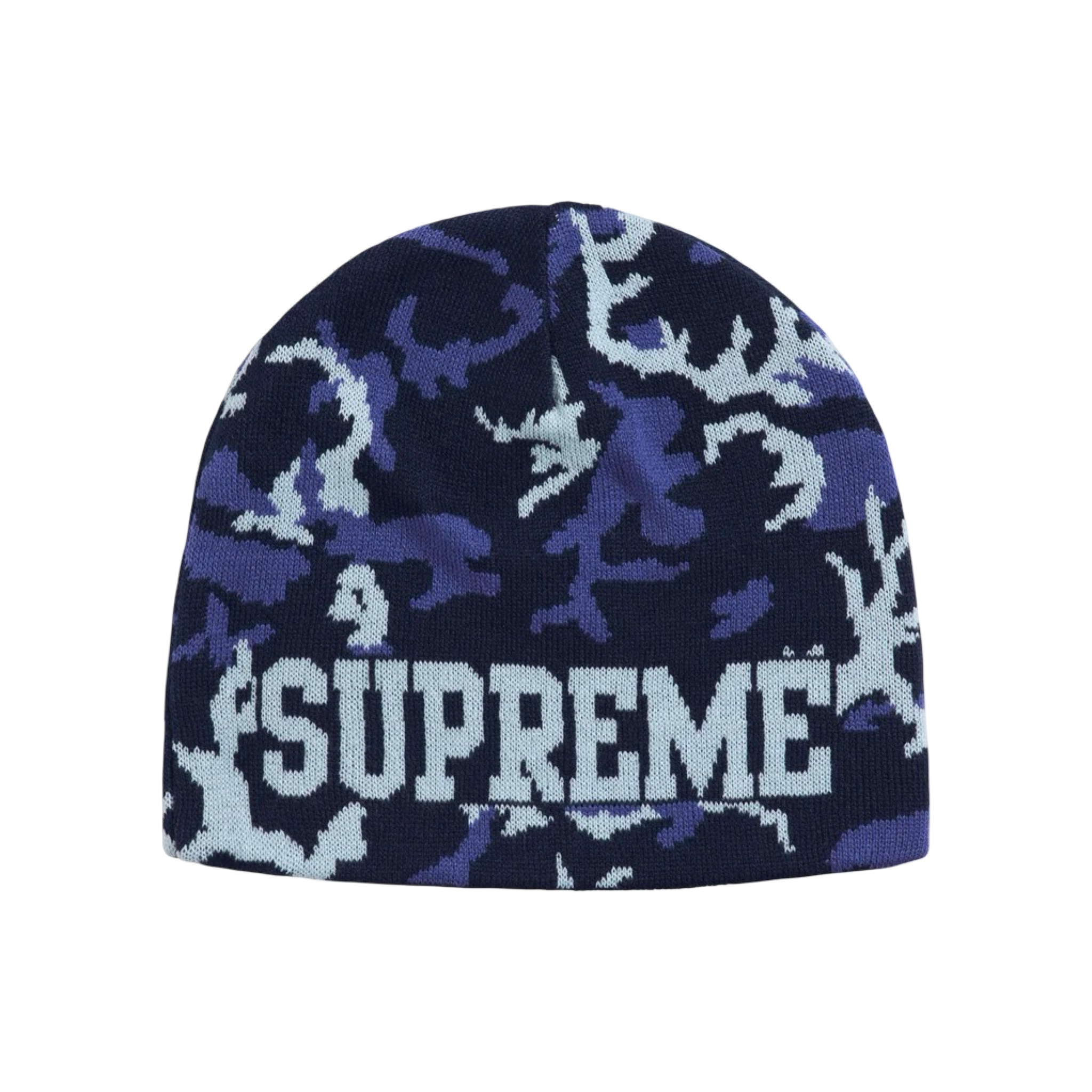 Supreme Reversible Camo Beanie Blue