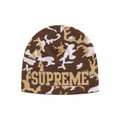 Supreme Reversible Camo Beanie Brown