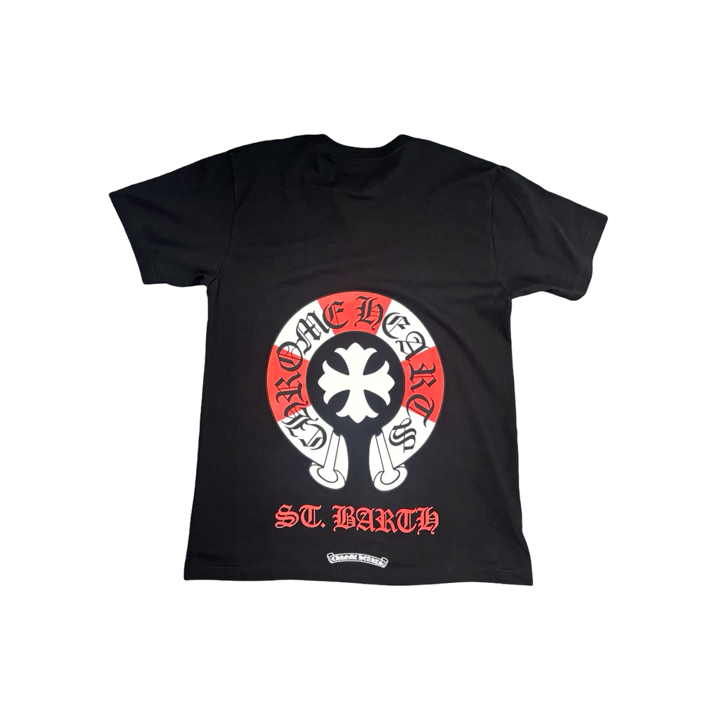 Chrome Hearts St Barths Inner Tube  Horseshoe Exclusive Tee Black/Red