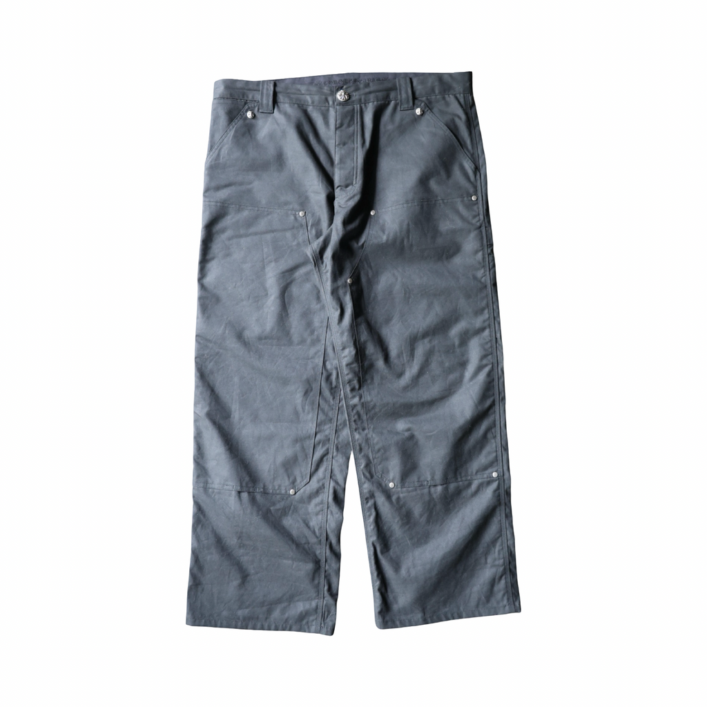 Chrome Hearts Double Knee Canvas Carpenter Pants Black