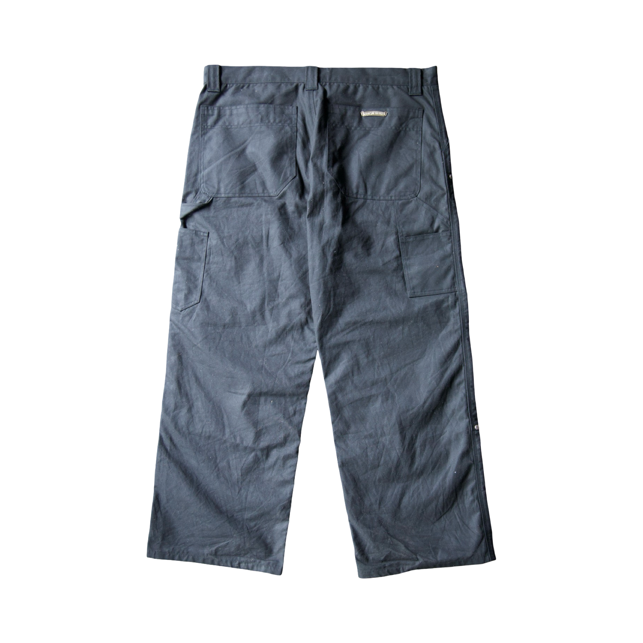Chrome Hearts Double Knee Canvas Carpenter Pants Black