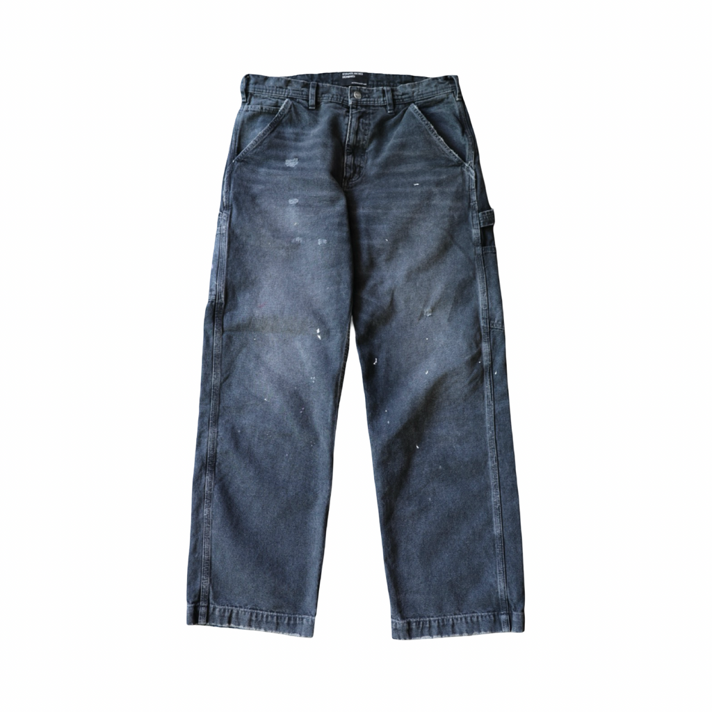 Enfants Riches Déprimés Faded Canvas Carpenters Pants Washed Black