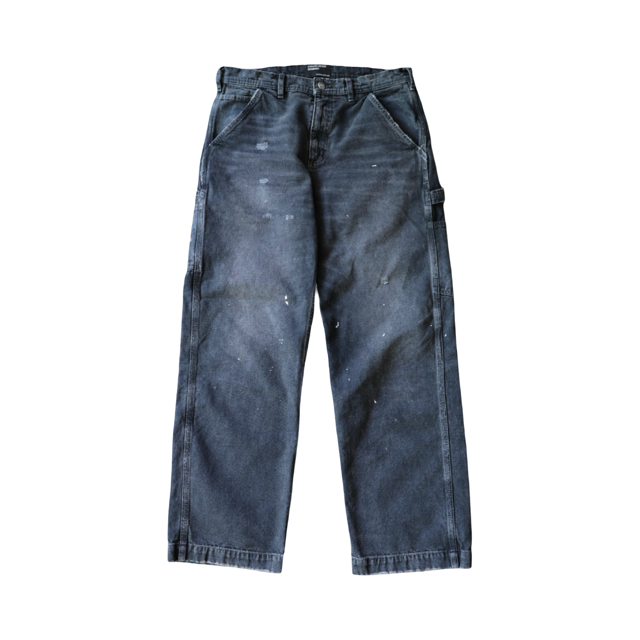 Enfants Riches Déprimés Faded Canvas Carpenters Pants Washed Black