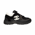 Chanel CC Logo Calfskin Sneaker Black/White