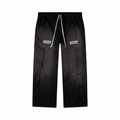 Satoshi Nakamoto Black Mesh Padded Pants