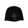 Chrome Hearts Cashmere Camo Cross Patch Beanie Black