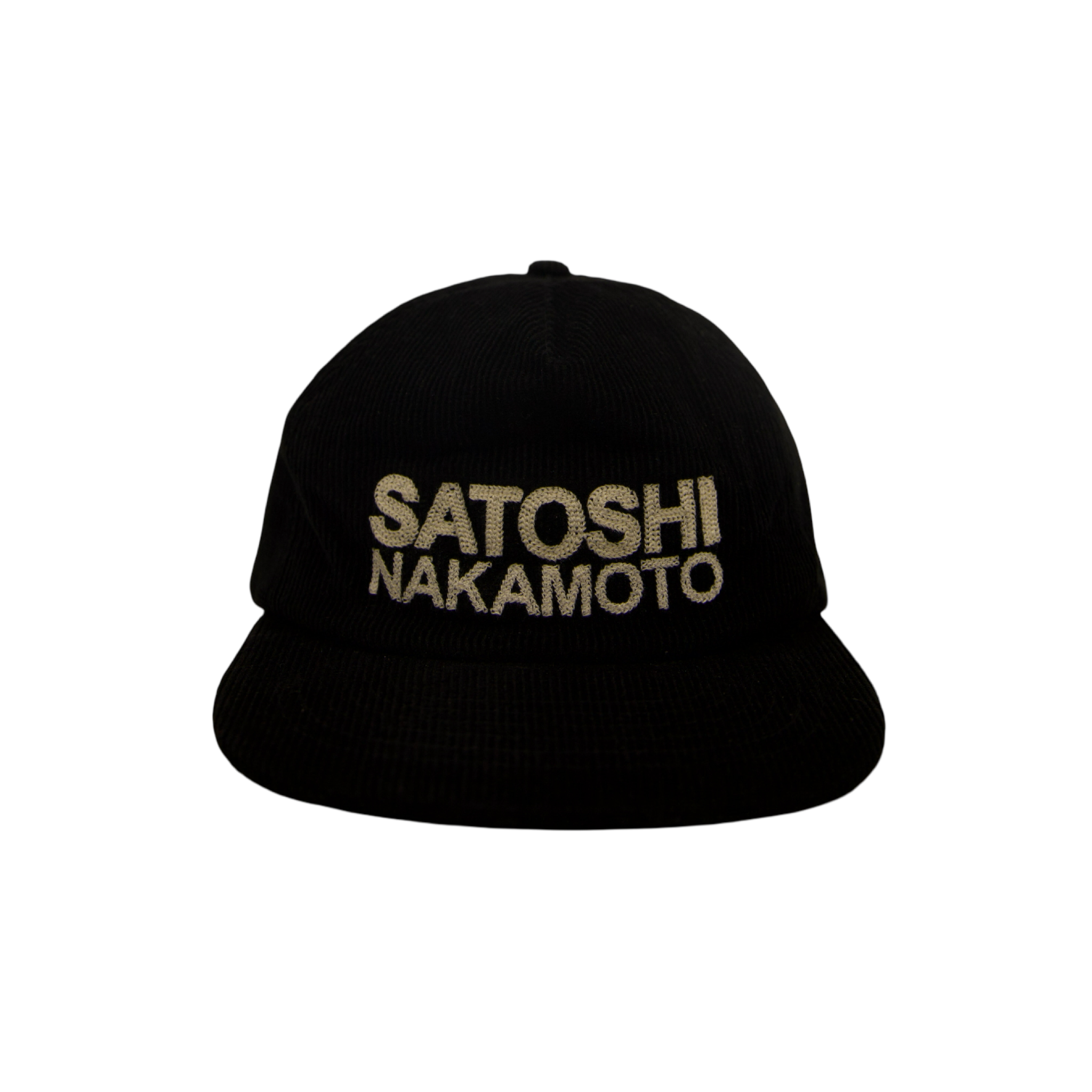 Satoshi Nakamoto Corduroy Hat Black