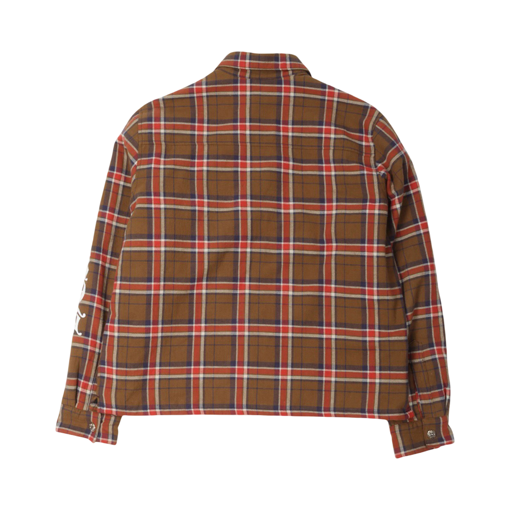 Chrome Hearts Padded Work Dog Flannel Brown