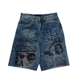 Amis Et Fleurs LAX Denim Jorts Dark Wash