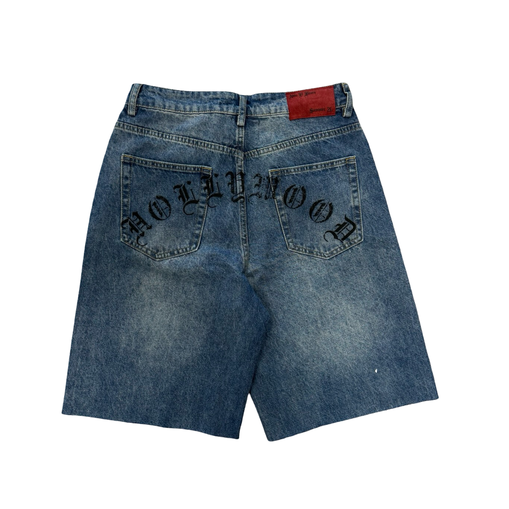 Amis Et Fleurs LAX Denim Jorts Dark Wash