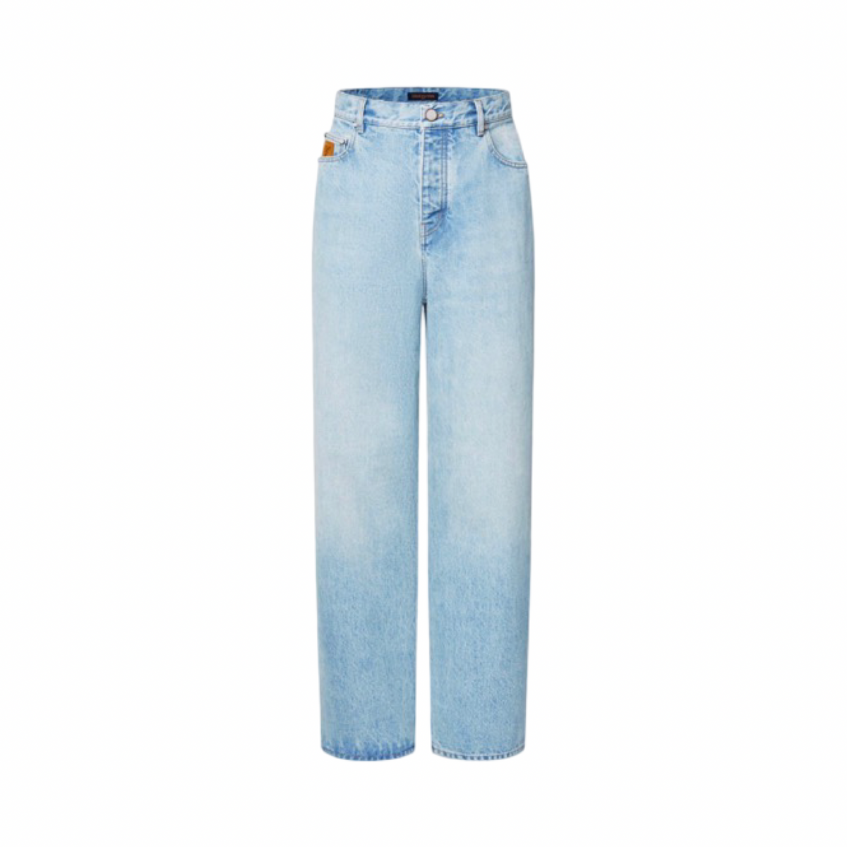 Louis Vuitton Icons Washed Indigo Wide Leg Jeans