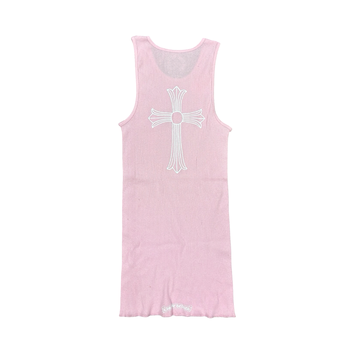 Chrome Hearts T Bar Tank Top Pink/White