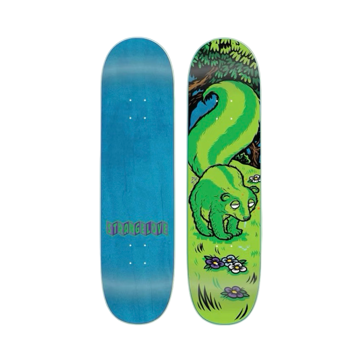 StrangeLove Todd Bratrud Green Skunk Skateboard