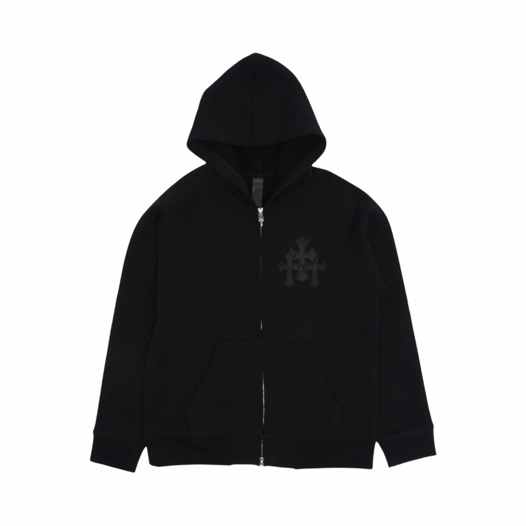 Chrome Hearts Paper Jam Zip Up Black