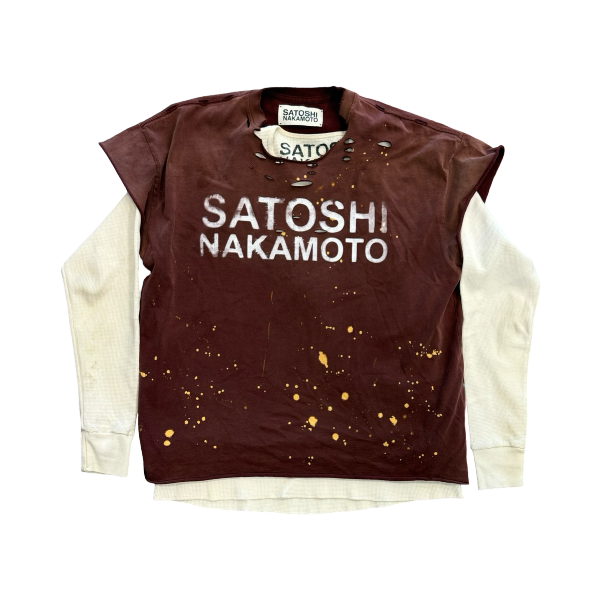 Satoshi Nakamoto Destroyed Luke Maroon Longsleeve
