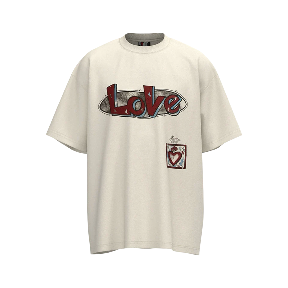 Saint Michael Love White T-Shirt