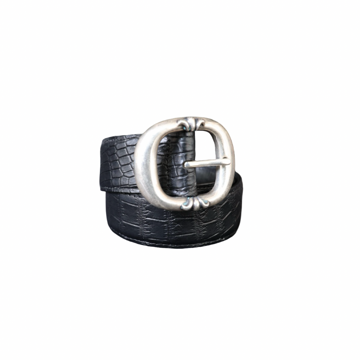 Chrome Hearts Alligator Leather Gunslinger Belt Black