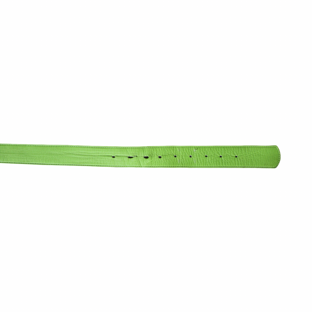 Chrome Hearts Leather Green Belt Strap