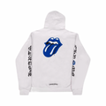 Chrome Hearts Rolling Stone Big Lip White Blue Hoodie