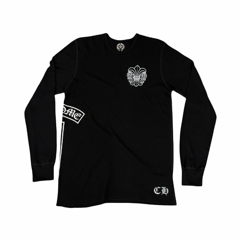 Chrome Hearts T Bar Fleur Logo Thermal Black