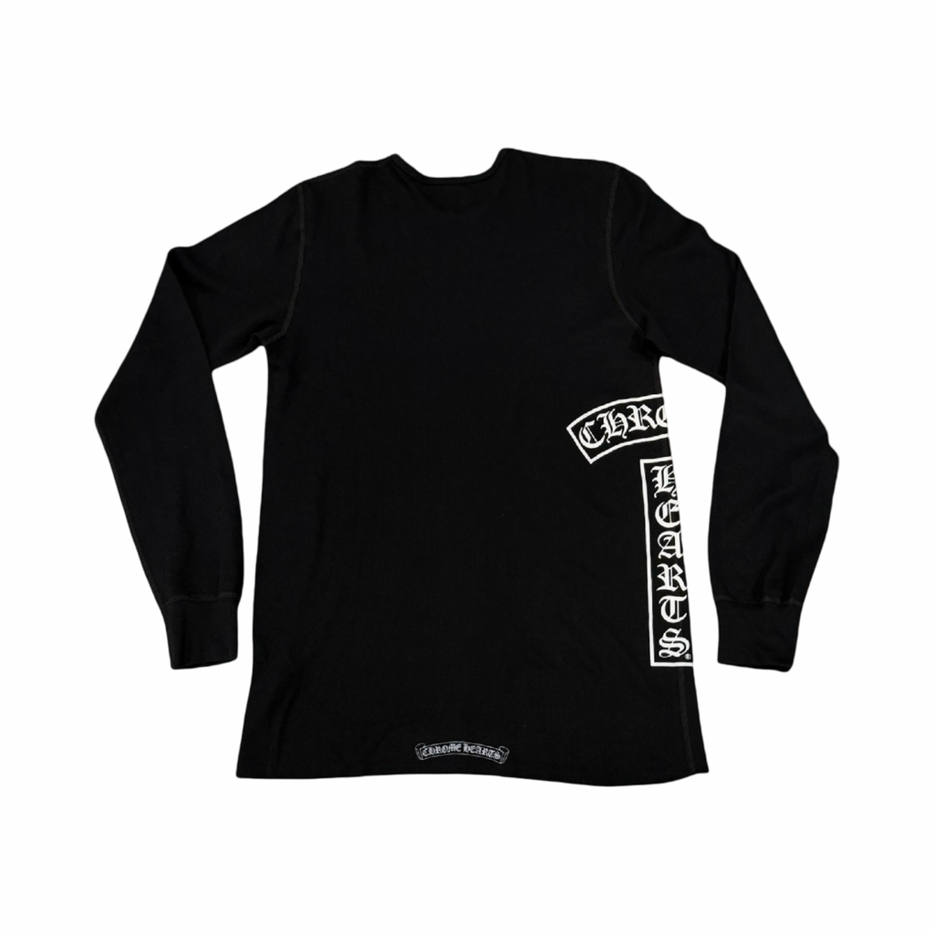 Chrome Hearts T Bar Fleur Logo Thermal Black