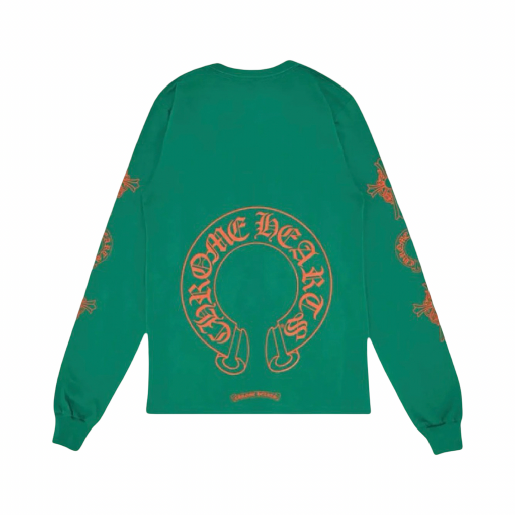Chrome Hearts Multi Cross Horseshoe Longsleeve Green