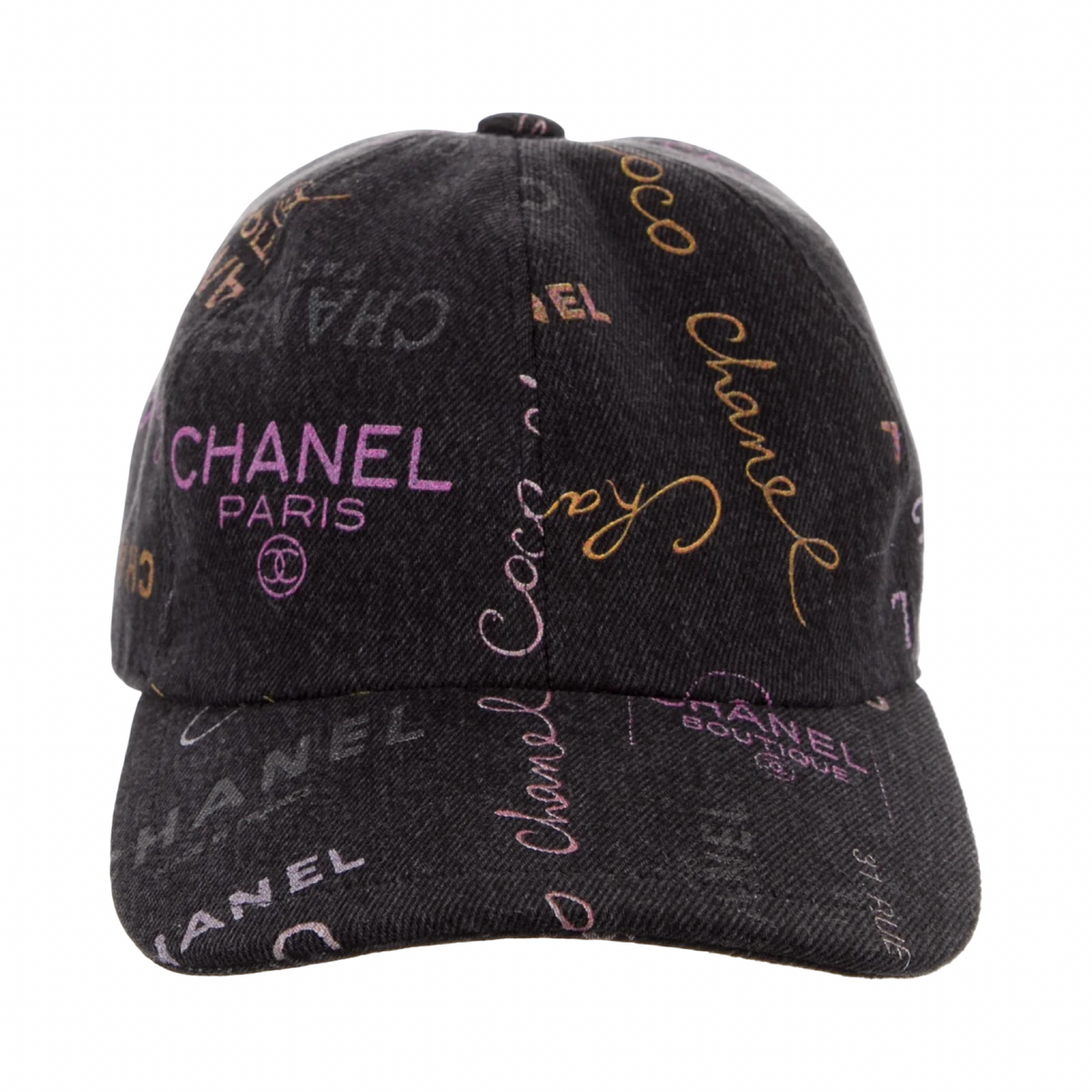 Chanel Denim Mood  Logo Baseball Hat