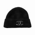 Chanel CC Glitter Cashmere Beanie Cashmere Black