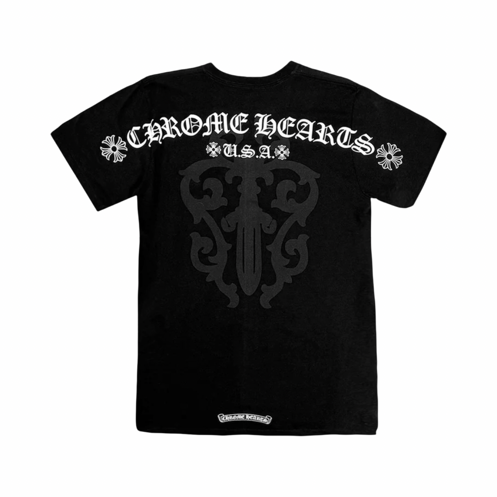Chrome Hearts Script USA Dagger Tee Black
