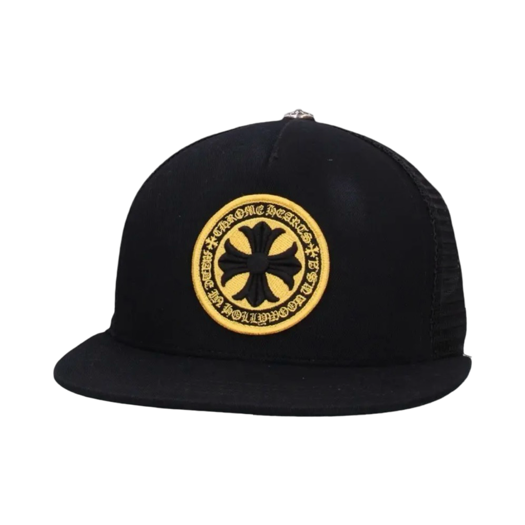 Chrome Hearts Plus Cross Seal Stamp Trucker Black