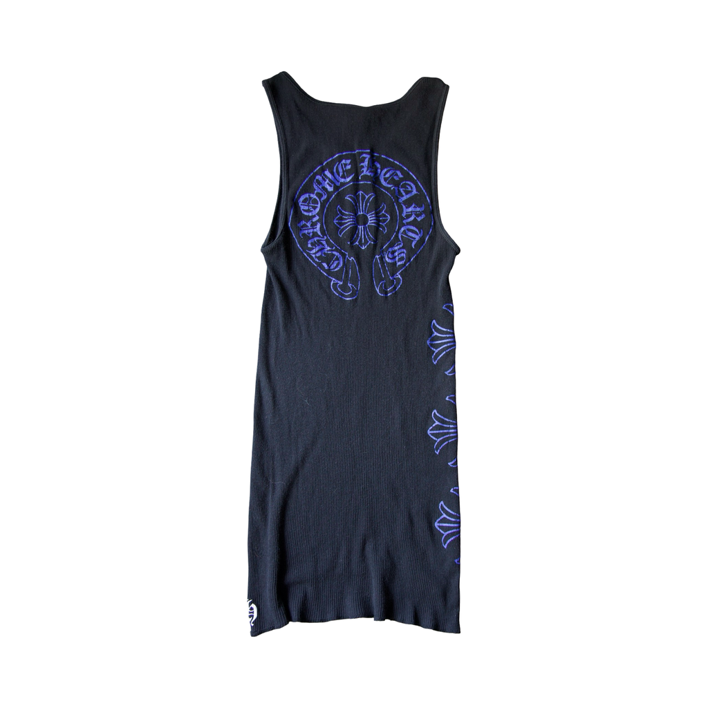 Chrome Hearts Blue Cross Plus Tank Top Black