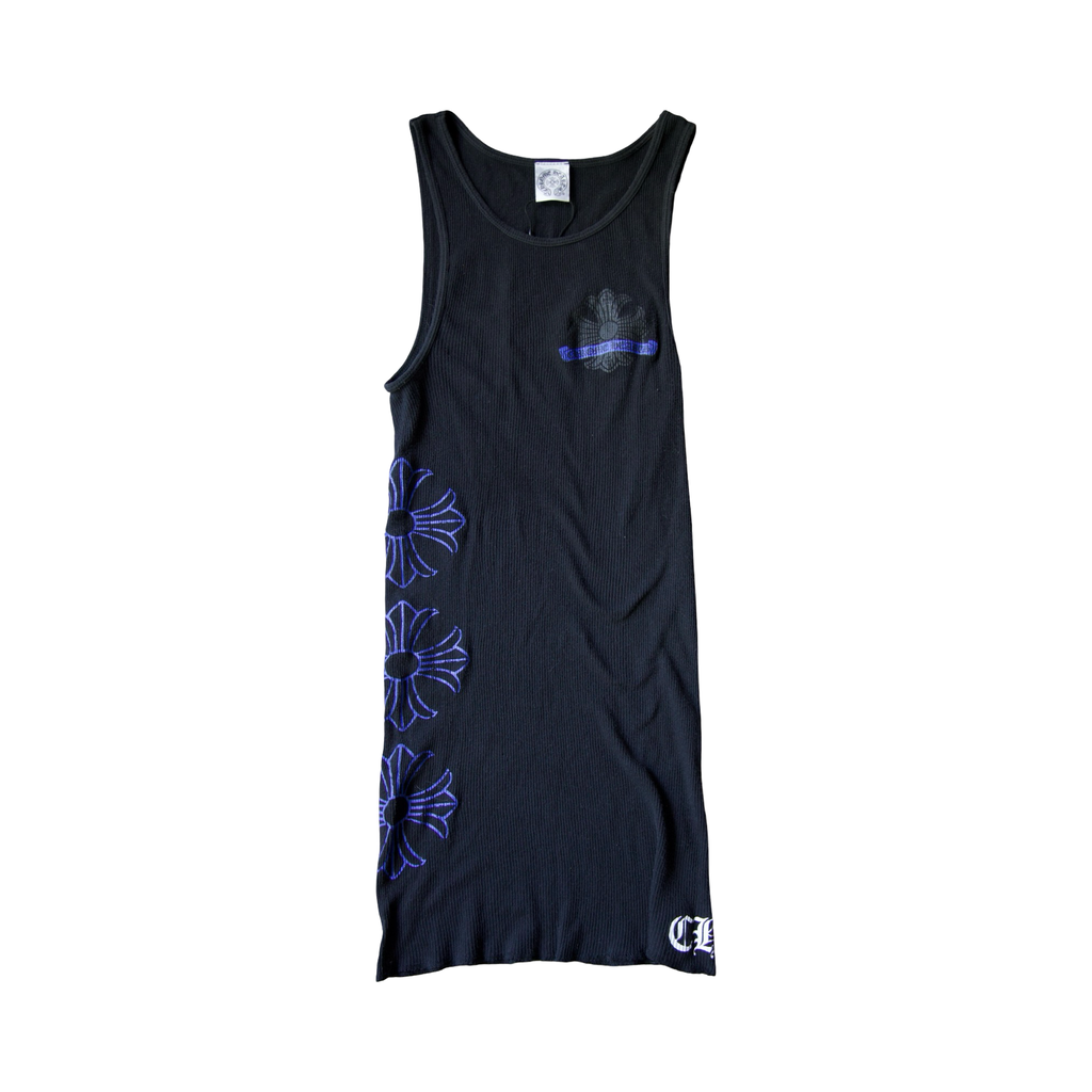 Chrome Hearts Blue Cross Plus Tank Top Black