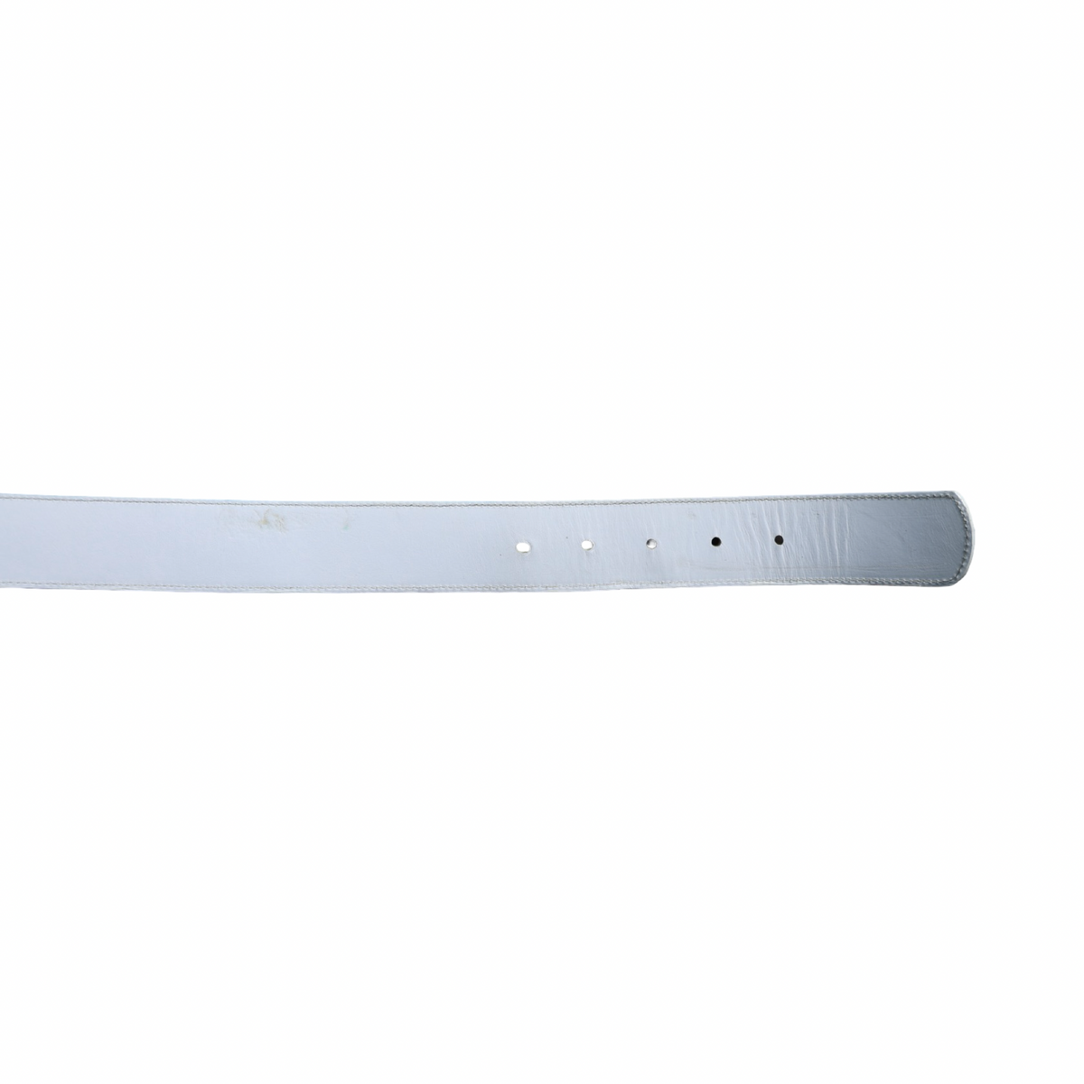 Chrome Hearts Leather Belt Strap White