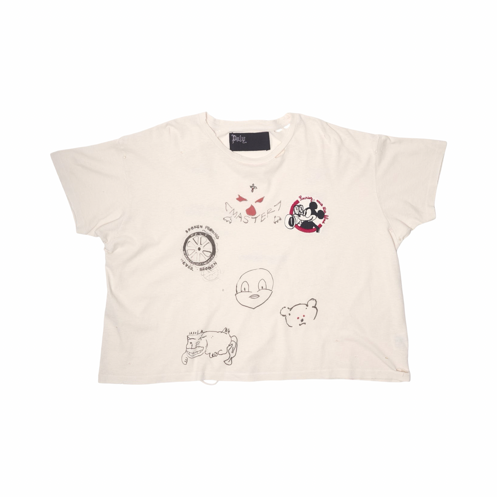 Paly Hollywood Signature Tee Cream