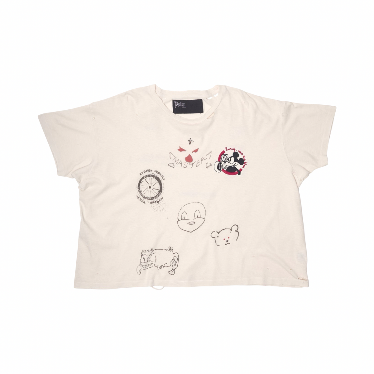 Paly Hollywood Signature Tee Cream