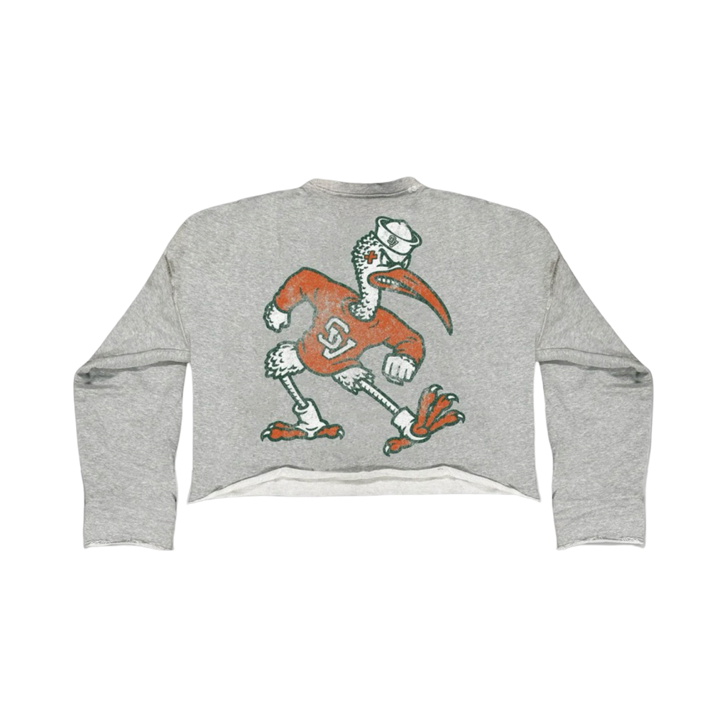 Saint Vanity Miami Hurricanes Exclusive Crewneck Grey