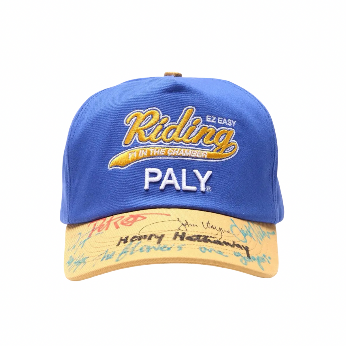 Paly Hollywood F1 Easy Riding Hat Blue/Yellow